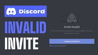 How To Fix Invalid Invite on Discord  PC 2024 [upl. by Suciram]