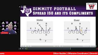 Tatum OL Clinic Dillon Rackler  Dimmitt High School TX Spread ISO amp Its Compliments [upl. by Nabru]