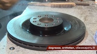 AUDI A 8  BREMSEN VORNE WECHSELN  How to Replace Disc Brakes [upl. by Vallery]