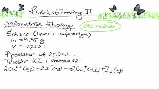 Redokstitrering II Jodometrisk titrering [upl. by Sura259]