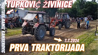 NAJAČI  TRAKTORI I TRAKTORISTI NA PRVOJ TRAKTORIJADI U TUPKOVIĆU  ŽIVINICE 772024 [upl. by Khajeh677]