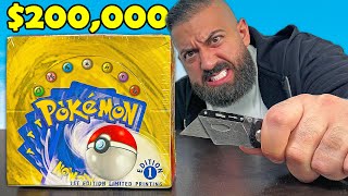 Opening The 200000 1st Edition Pokemon Box Rarest In The World [upl. by Drahnreb]