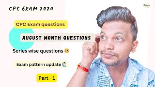 CPC exam 2024 ll August month questions pattern update 😳 ll Part 1 cpc cpcexam aapc cpt icd [upl. by Connor]