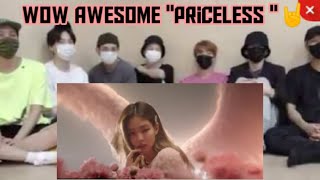 BTS Reaction to Jennie MV quotpriceless quot💜💜 ARMYMADE [upl. by Biel]