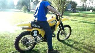 81 YZ 465 first ride [upl. by Zeke]