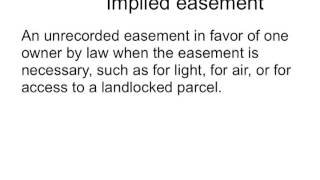 Easements  Real Estate Exam [upl. by Frodine]