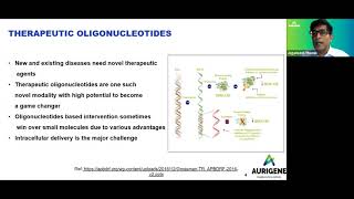 Webinar on quotTherapeutic Oligonucleotides A Path Breaking Modalityquot  Dr Jegadeesh Thampi [upl. by Christean730]