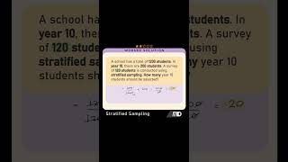 Use STRATIFIED SAMPLING to generate a SAMPLE maths math mathshorts mathsshorts mathtricks [upl. by Lipscomb]