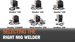 Selecting the Right MIG Welder for Your Application [upl. by Anbul]