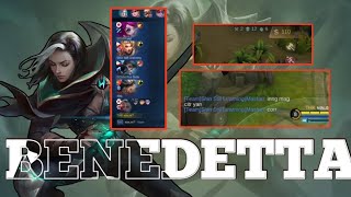 BENEDETTA  MOBILE LEGENDS BANG BANG  ALAM KUNG KAKABALIK KO LANG GANTO NAKAKAMPI [upl. by Atilrahc]