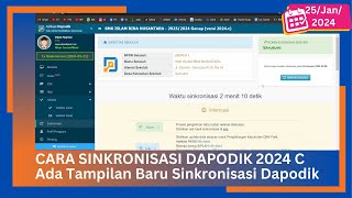 CARA SINKRONISASI DAPODIK 2024 C SEMESTER GENAP [upl. by Valeria]