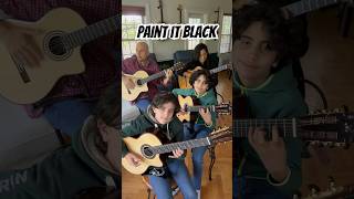 Paint it Black on 4 GUITARS  The Rolling Stones shorts paintitblack [upl. by Sherrie168]