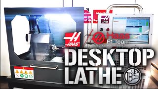 The New Haas Desktop Lathe  Haas Automation Inc [upl. by Attelrahc708]