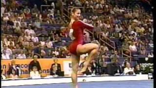 Dominique Moceanu  2000 US Nationals Prelims  Floor Exercise [upl. by Samohtnhoj]