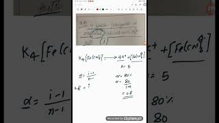 if potassium ferrocyanide is 80 ionized then calculate vant hoff factors [upl. by Fidele796]