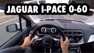 Jaguar IPace E02 Acceleration test 060 mph 0100 kmh [upl. by Nika]