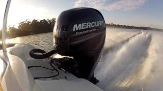 Mercury 150hp Fourstroke  WOT Smooth Water [upl. by Anaynek]