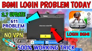 BGMI LOGIN PROBLEM  SERVER OUTHENTICATION ERROR LOGIN PROBLEM  BGMI LOGIN PROBLEM TODAY  BGMI [upl. by Westfall786]