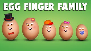 The Finger Family Egg Family Nursery Rhyme  Egg Finger Family Songs [upl. by Bald]