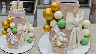 VÍDEO COMPLETO BOLO DECORADO COM GANACHE E MODELAGEM EM 3 D ÁUDIO ORIGINAL PARISCAKEDESIGNER [upl. by Ewolram319]