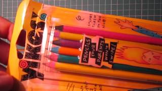 YIKES PencilsTrianglesMetallix Stripes and BIC Pencils Review [upl. by Giarc132]