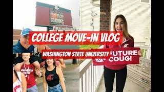 COLLEGE FRESHMEN MOVEIN VLOG  Washington State University [upl. by Aeslahc613]