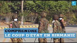 Trois minutes pour comprendre le coup dÉtat en Birmanie [upl. by Jeritah104]