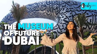 Inside The Museum Of The Future Dubai  Curly Tales [upl. by Attoynek]