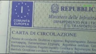 Campania  Patente e libretto con stesso intestatario ecco come funziona 281014 [upl. by Amaty]