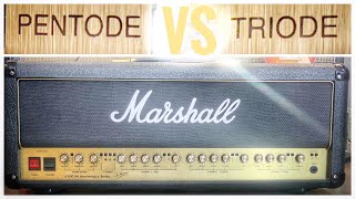 Pentode Vs Triode Mode on a Marshall EL34 Amp [upl. by Clementi]