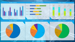 How to Create Most Beautiful Reporting Dashboard MICROSOFT POWERPOINT 365 TUTORIAL [upl. by Mulry70]