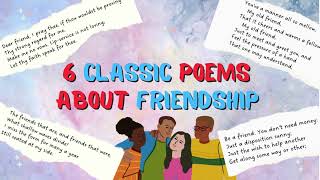 6 Poems About Friendship  Classic Friend Poems Spoken Word Poetry 🤗 [upl. by Anasxor]