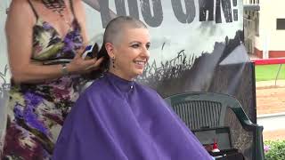 CHARITY HEADSHAVE Audreys Greatest Shave HD [upl. by Dagna]