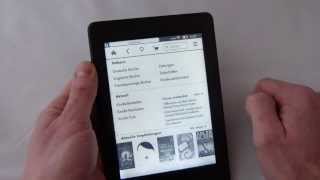 Kindle Paperwhite Bedienung Ebook Reader von Amazon  handling from kindle paperwhite [upl. by Jenette]