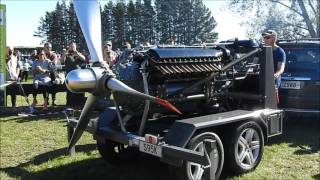 1943 Allison V1710 Aircraft Engine Napier New Zealand 07052017 [upl. by Goldi674]