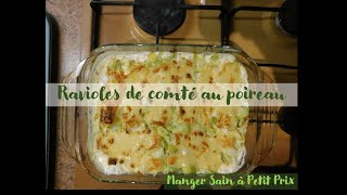 Gratin de ravioles au comté et poireaux [upl. by Debee]