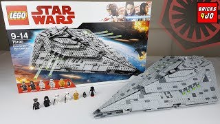 LEGO 75190 Star Wars First Order Star Destroyer  Review deutsch [upl. by Eitteb888]