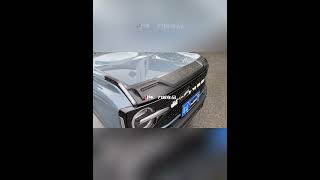 Front Bug Shield Hood Deflector Guard with Light for Ford Bronco 20222025 [upl. by Rufe760]