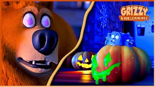 Grizzy amp the lemmings 🎃 Halloween Compilation 🎃 Cartoon for Kids [upl. by Anelec]