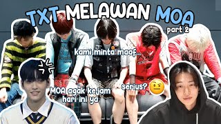 TXT MELAWAN MOA PART 2  TXT VS MOA [upl. by Enirod328]