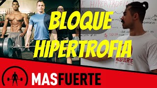 BLOQUE HIPERTROFIA EN POWERLIFTING  APRENDE COMO LO HAGO [upl. by Doak27]