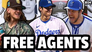 MLBs Top 100 Free Agents For 2024 [upl. by Annahsal]