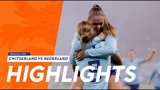 Highlights Zwitserland  OranjeLeeuwinnen 13112018 [upl. by Hairakcaz890]