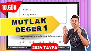 MUTLAK DEĞER 1  10 GÜN 40GündeTYTmatematikkampı [upl. by Aihsein994]