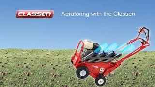 Aerating your yard with the Classen Aerator [upl. by Kurt992]