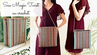 Comment faire un sac avec sacotex canevas au crochet  Facile ✨ Magic Twist 🧶 Tuto Lou Passion [upl. by Iknarf]