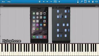 CLASSIC iPHONE RINGTONES IN SYNTHESIA [upl. by Aneekan]