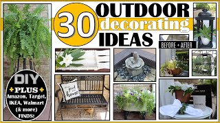 30 OUTDOOR DECORATING IDEAS  DIY PORCHPATIODECK ⭐NEW⭐200 ideas from Amazon IKEA Target amp more [upl. by Nylinnej906]