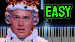 Hamilton  You’ll Be Back  EASY BEGINNER Piano Tutorial [upl. by Dnar]