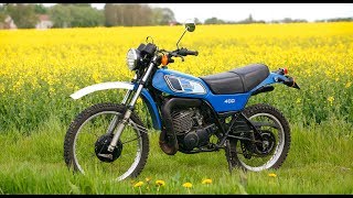 1977 Yamaha 400 DTMX the first monoshock trail bike [upl. by Mahan]